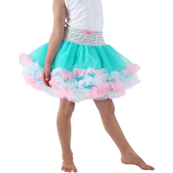 Jona Michelle Girls Pettiskirt, Turquoise