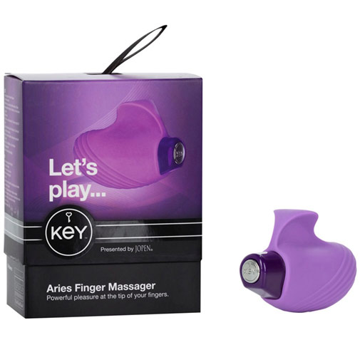 Jopen Key Aries Finger Massager Vibrator - Lavender