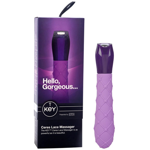 Jopen Key Ceres Lace Massager Vibrator - Lavender