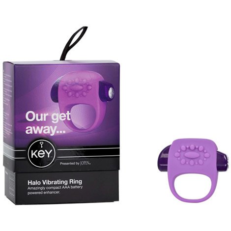 Jopen Key Halo Vibrating Cock Ring - Lavender