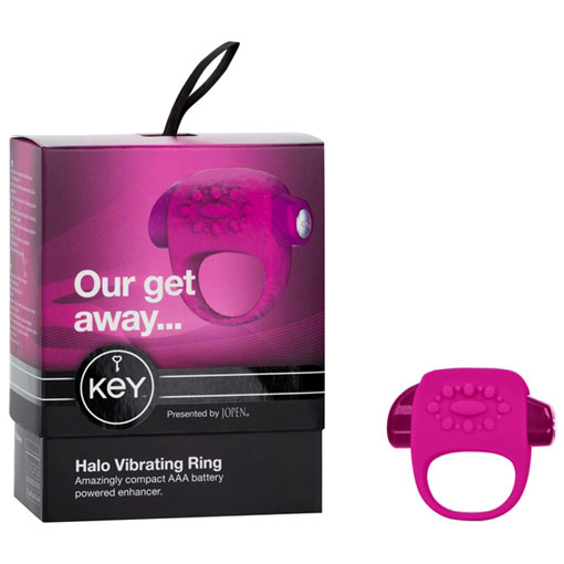 Jopen Key Halo Vibrating Cock Ring - Pink