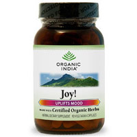 Organic India Joy Formula, Uplifts Mood, 90 Vegetarian Capsules, Organic India