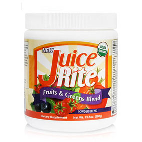 Newton-Everett Juice-Rite Fruits & Greens Blend Powder, Organic, 390 g, Newton-Everett