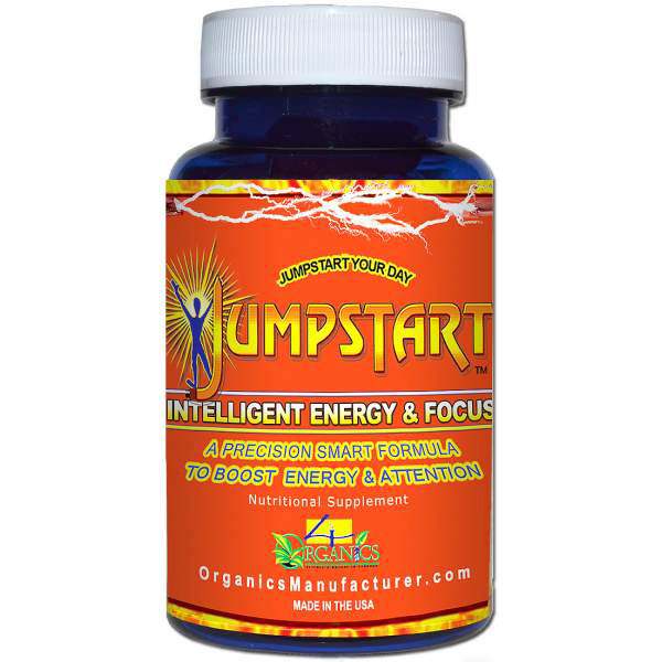 Jumpstart, Energy & Focus Support Supplement, 60 Capsules, 4 Organics