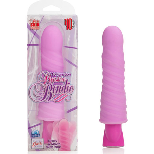 10-Function Pleasure Bendie Vibe - Pink, Flexing Vibrator, California Exotic Novelties