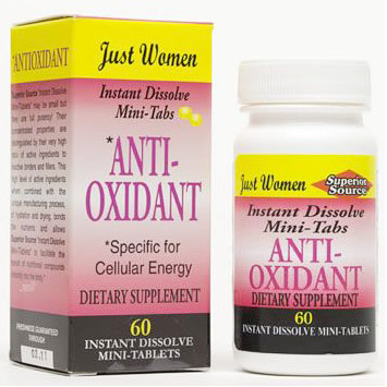 Superior Source Just Women, Antioxidant, 60 Instant Dissolve Tablets, Superior Source