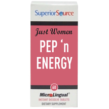 Superior Source Just Women, Pep'n Energy, 60 Instant Dissolve Tablets, Superior Source