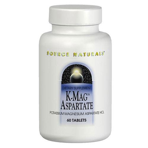 K-Mag Aspartate Potassium/Magnesium 99/75mg 60 tabs from Source Naturals