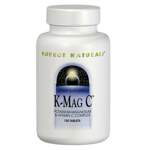 Source Naturals K-Mag C, Potassium, Magnesium and Vitamin C Complex 120 tabs from Source Naturals