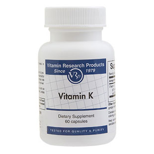 Vitamin Research Products K, Vitamin K1/K2, 1.5 mg, 60 Capsules, Vitamin Research Products