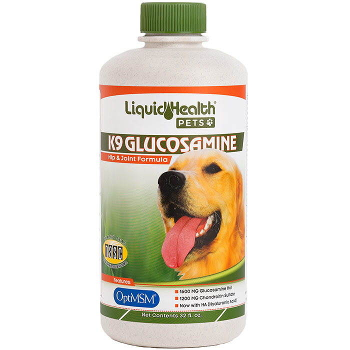 K9 Vegetarian Glucosamine Liquid Supplement for Dogs, 32 oz, Liquid Health
