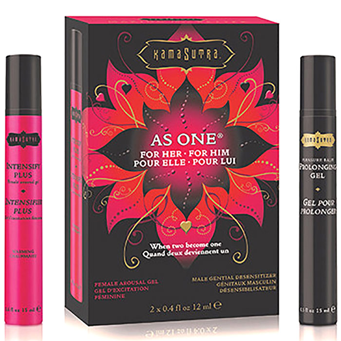 Kama Sutra As One (Female Sensual Gel & Desensitizing Gel for Men), 1 Kit