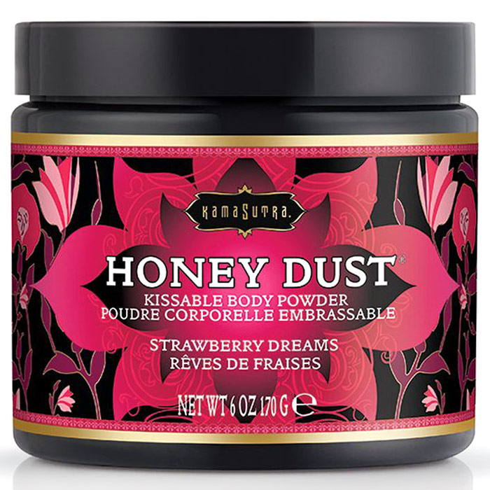 Kama Sutra Honey Dust Body Powder - Strawberry Dreams, 6 oz