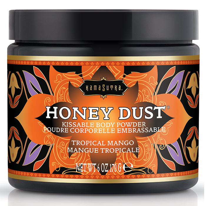 Kama Sutra Honey Dust Body Powder - Tropical Mango, 6 oz
