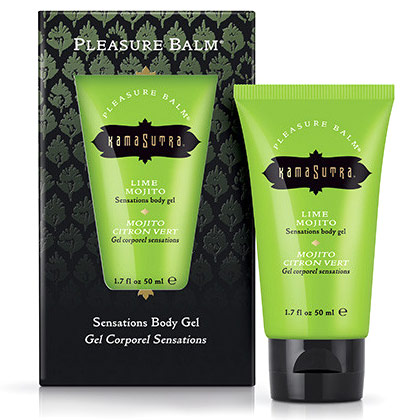 Kama Sutra Lime Mojito Pleasure Balm, Sensations Body Gel, 1.7 oz