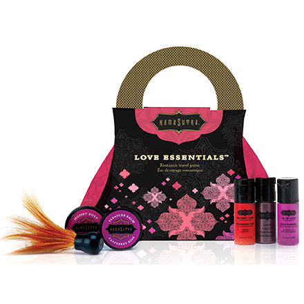 Kama Sutra Love Essentials Romantic Travel Purse - Raspberry Kiss, 1 Kit