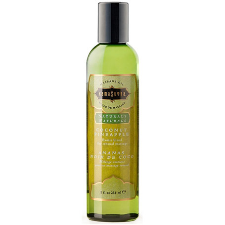 Kama Sutra Naturals Massage Oil - Coconut Pineapple, 8 oz