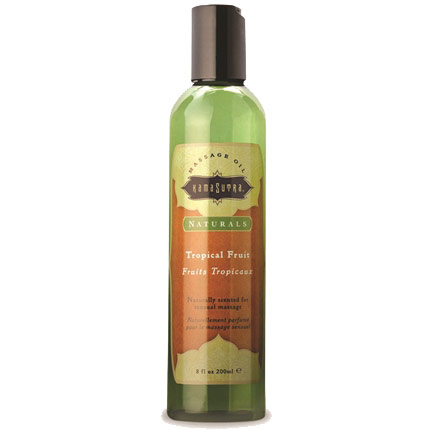 Kama Sutra Naturals Massage Oil - Tropical Fruits, 8 oz