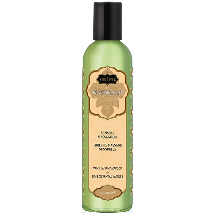 Kama Sutra Naturals Sensual Massage Oil - Vanilla Sandalwood, 8 oz