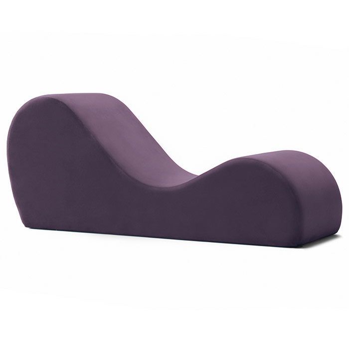 Kamasutra Chaise Sex Lounger - Microvelvet Aubergine, Liberator Bedroom Adventure Gear