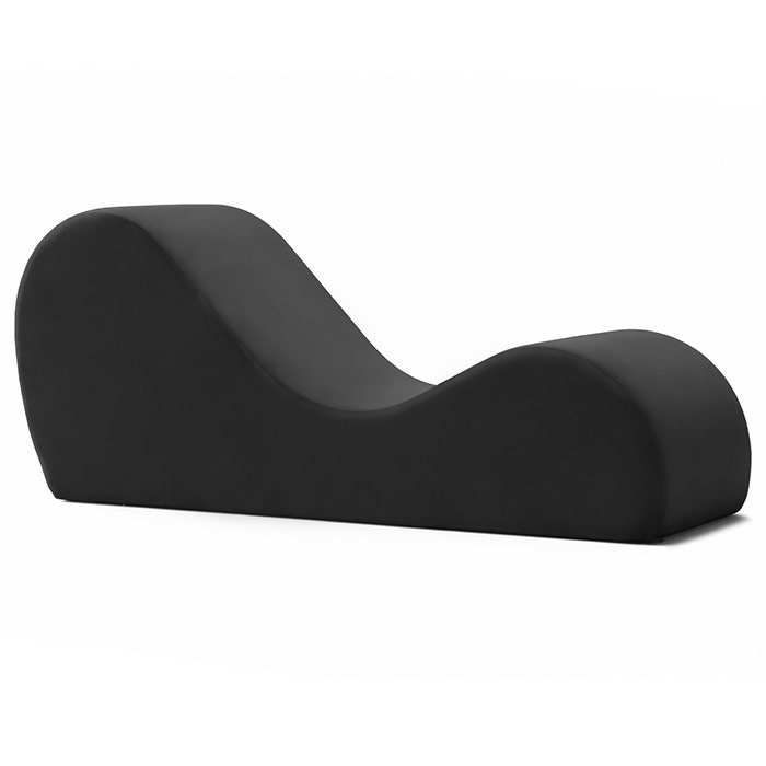 Kamasutra Chaise Sex Lounger - Microvelvet Black, Liberator Bedroom Adventure Gear