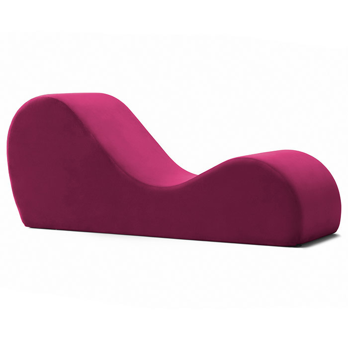 Kamasutra Chaise Sex Lounger - Microvelvet Merlot, Liberator Bedroom Adventure Gear