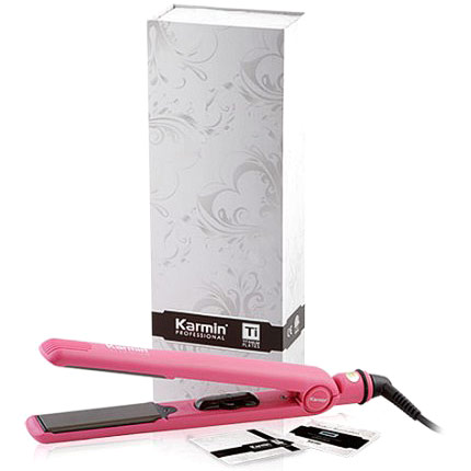 Karmin Professional Titanium Pink Hair Straightener with 1 Inch Plates