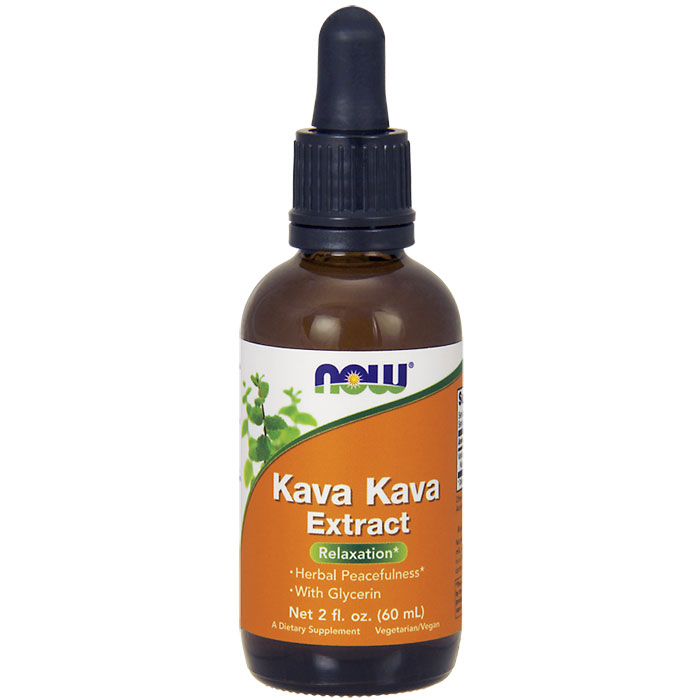 Kava Kava Extract Liquid Vegetarian 2 oz, NOW Foods