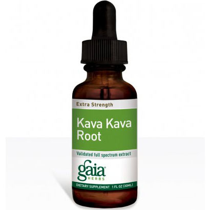 Kava Kava Root, Extra Strength Liquid, 1 oz, Gaia Herbs