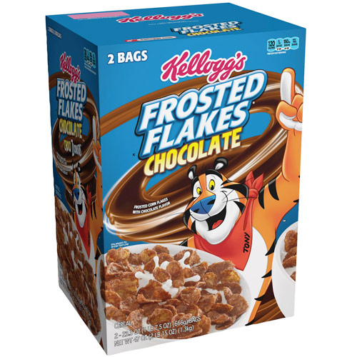 Kelloggs Chocolate Frosted Flakes Cereal, 47 oz
