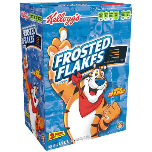 Kelloggs Frosted Flakes Cereal, 61.9 oz