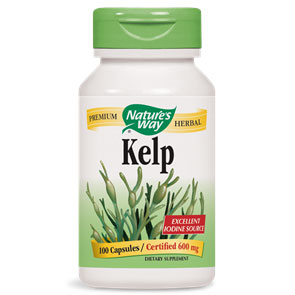 Kelp 600 mg, Natural Iodine Source, 100 Capsules, Natures Way