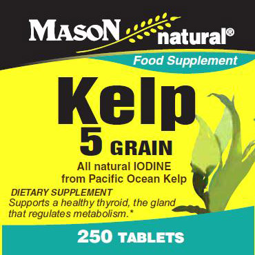 Kelp 5 Grain, 250 Tablets, Mason Natural