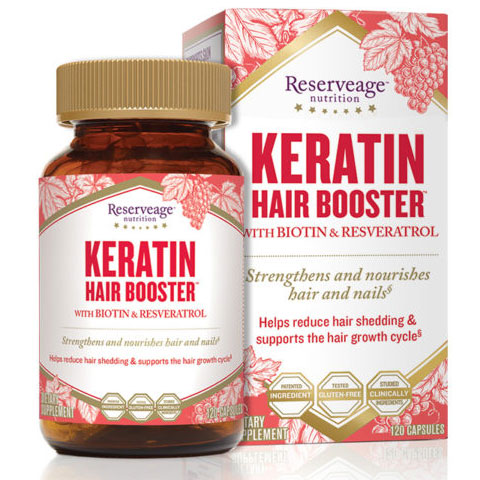 Keratin Hair Booster, 60 Veggie Capsules, ReserveAge Organics