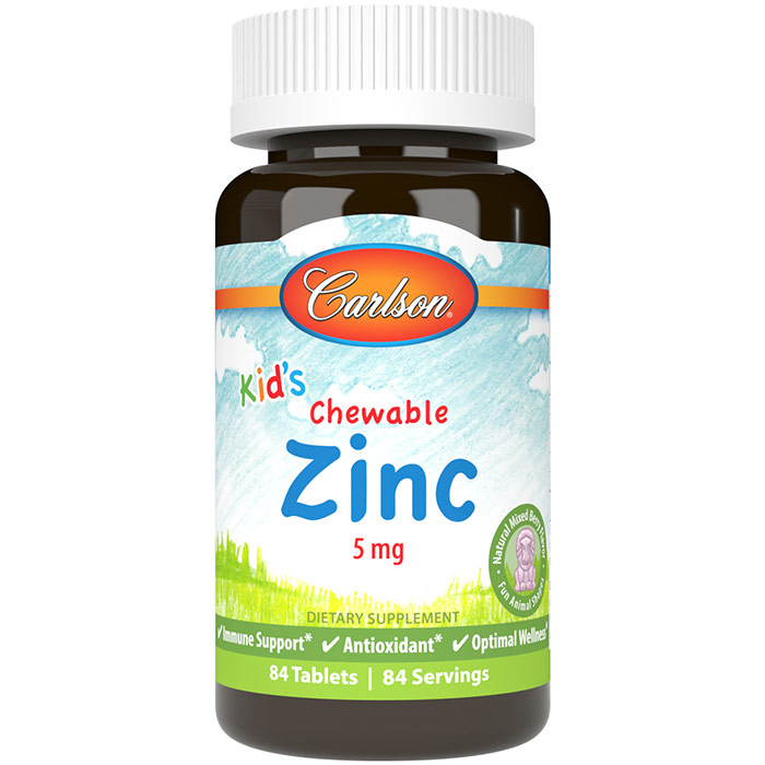 Kids Chewable Zinc, 84 Tablets, Carlson Labs