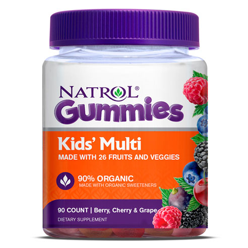 Kids Multi Gummies, Chewable Multi-Vitamins & Minerals, 90 Gummies, Natrol