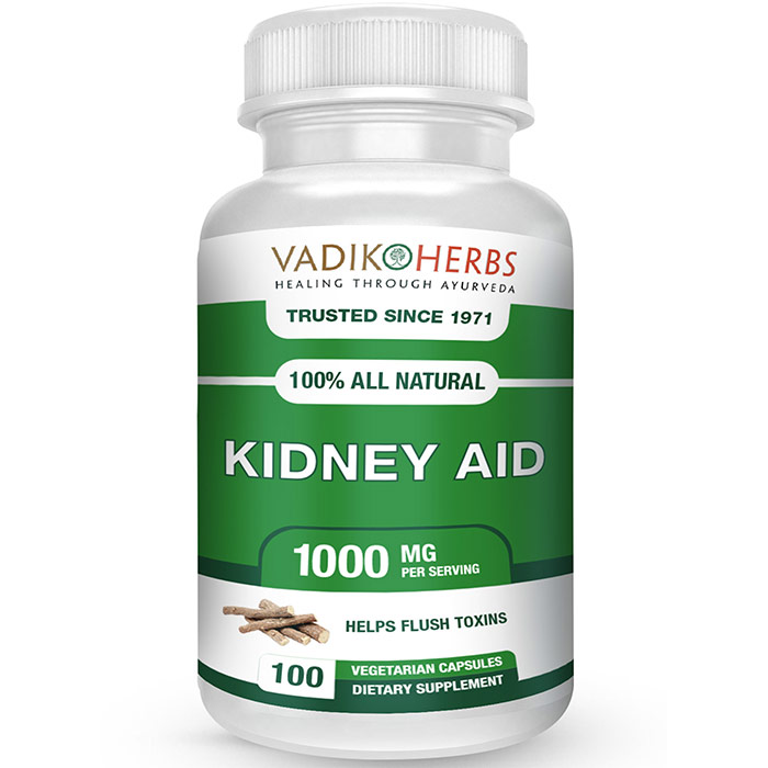 Kidney Aid, 60 Tablets, Vadik Herbs (Bazaar of India)