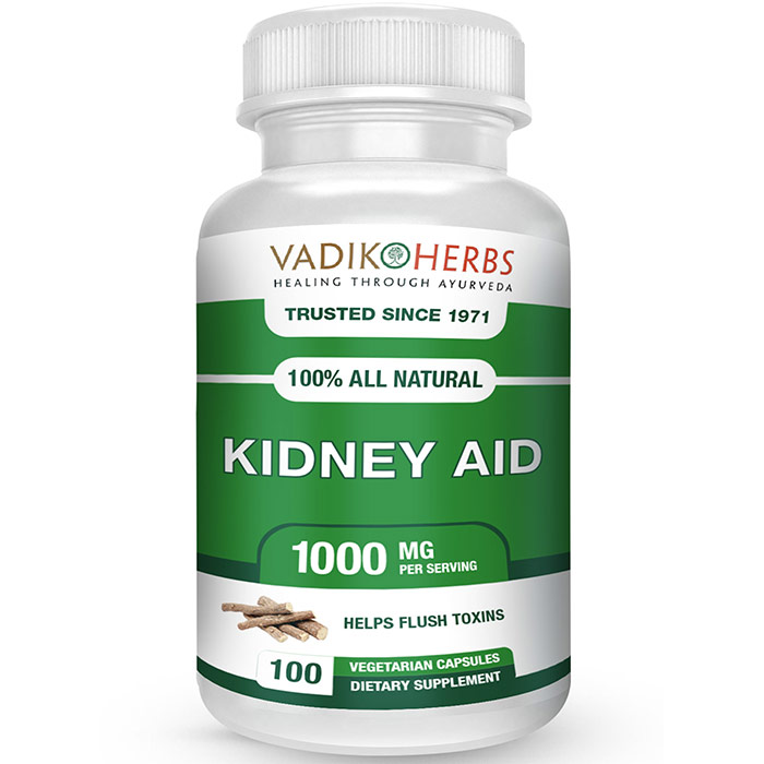 Kidney Aid, 100 Tablets, Vadik Herbs (Bazaar of India)