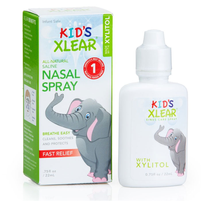 Xylitol and Saline Kids Nasal Spray, 0.75 oz, Xlear (Xclear)