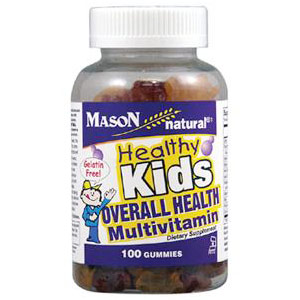 Healthy Kids Overall Health Multivitamin & Minerals, 100 Gummies, Mason Natural