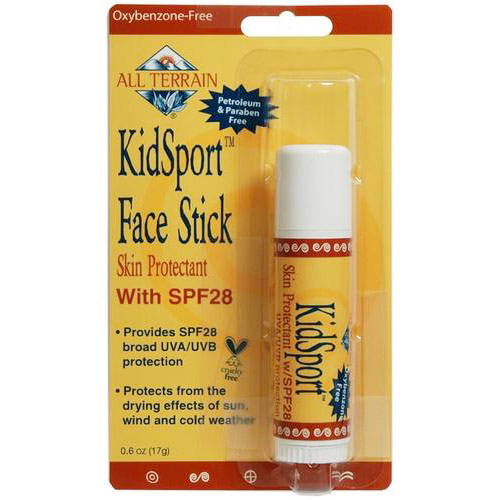 All Terrain KidSport SPF 28 Face Stick Sunscreen, 0.6 oz, All Terrain