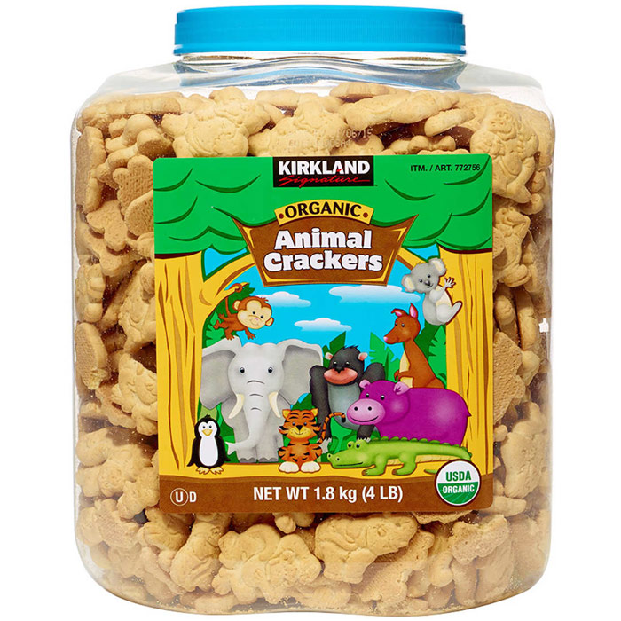 Kirkland Signature Organic Animal Crackers, 4 lb x 2 Pack