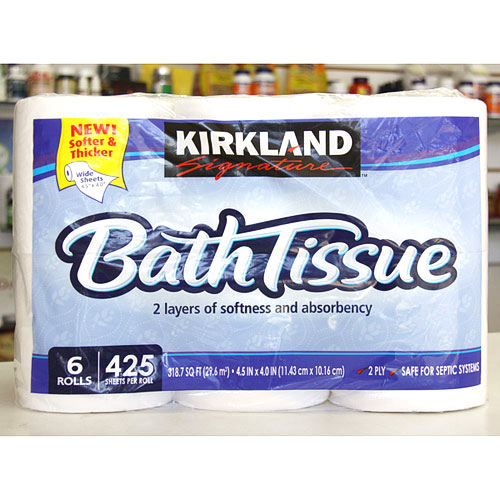Kirkland Signature Kirkland Signature Bath Tissue, 6 Rolls, 425 Sheets Per Roll