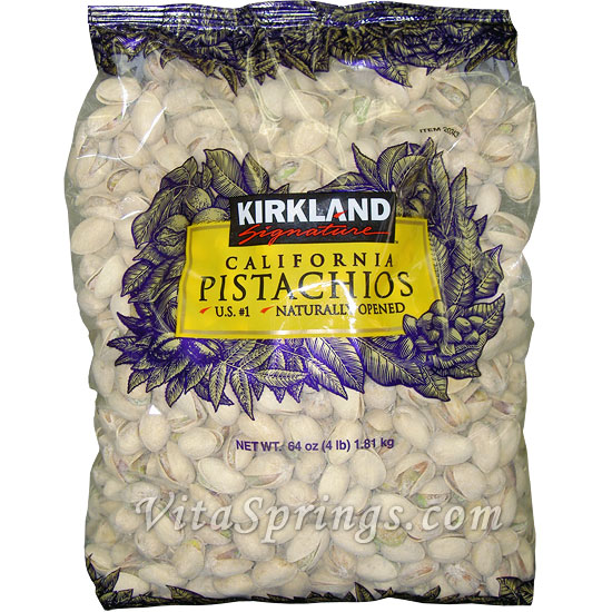 Kirkland Signature California Pistachios, Naturally Opened, 3 lb