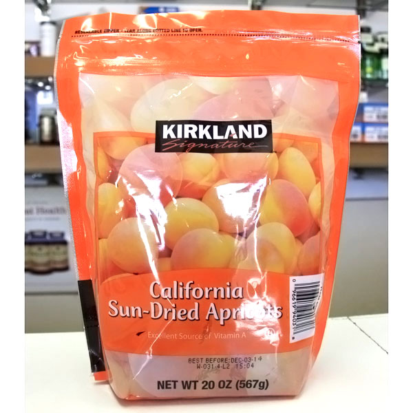 Kirkland Signature California Sun-Dried Apricots, 20 oz