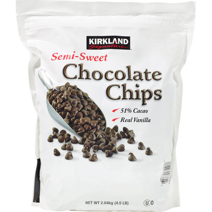 Kirkland Signature Chocolate Chips Semi-Sweet, 2.04 kg (4.5 lb)