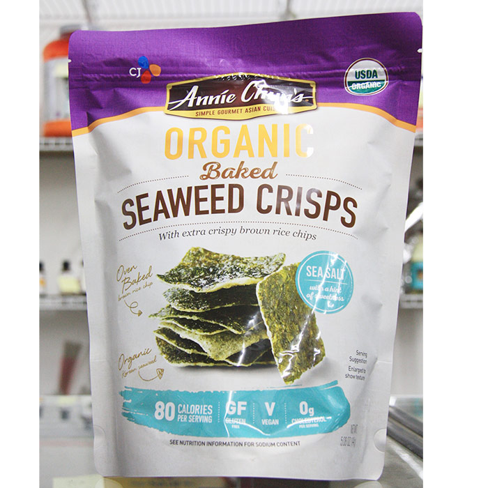 Annie Chuns Organic Baked Seaweed Crisps, 5.08 oz (144 g)