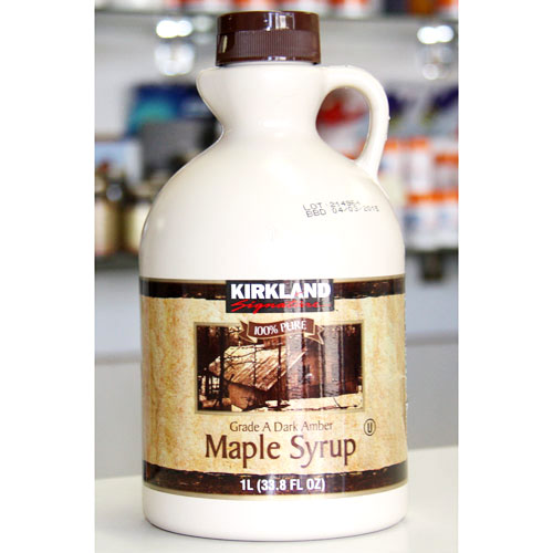 Kirkland Signature Grade A Dark Amber Maple Syrup 100% Pure, 33.8 oz