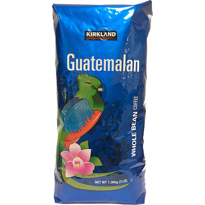 Kirkland Signature Guatemalan Whole Bean Coffee, 3 lb x 2 Pack