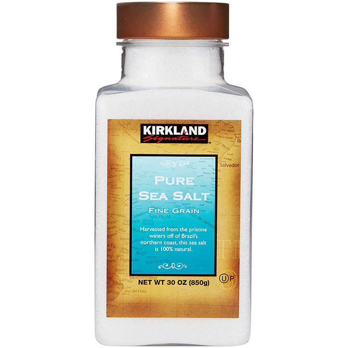 Kirkland Signature Pure Sea Salt, 100% Natural, 30 oz (850 g)